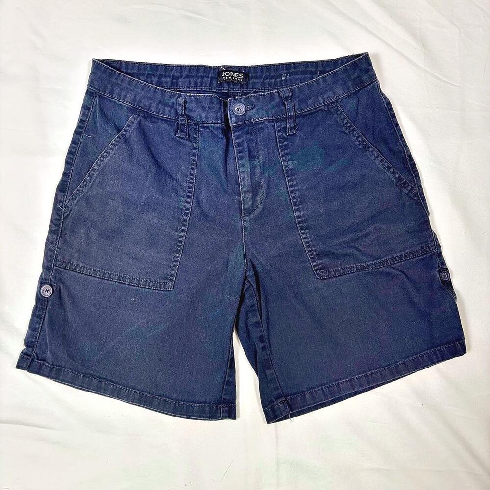 Navy cargo shorts